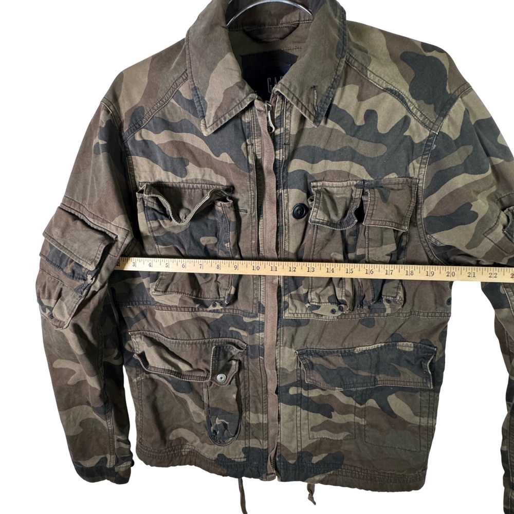 Vtg Gap Heavy Duty Fall 2004 Camo M65 Field Jacket Mens S Military Utility - Picture 7 of 14